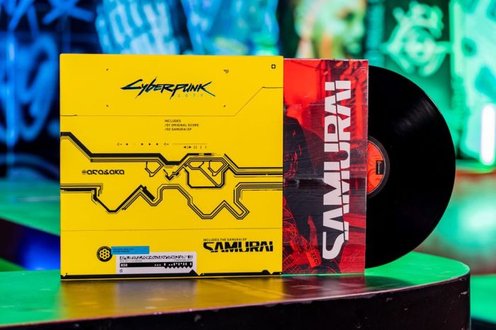 DEVplus Cyberpunk 2077 Original Vinyl Soundtrack Score and Samurai Vinyl 3LP