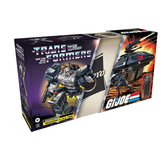 Hasbro Transformers x G.I. Joe Mash-Up Megatron H.I.S.S. Tank with Cobra Baroness Action Figure 27 cm