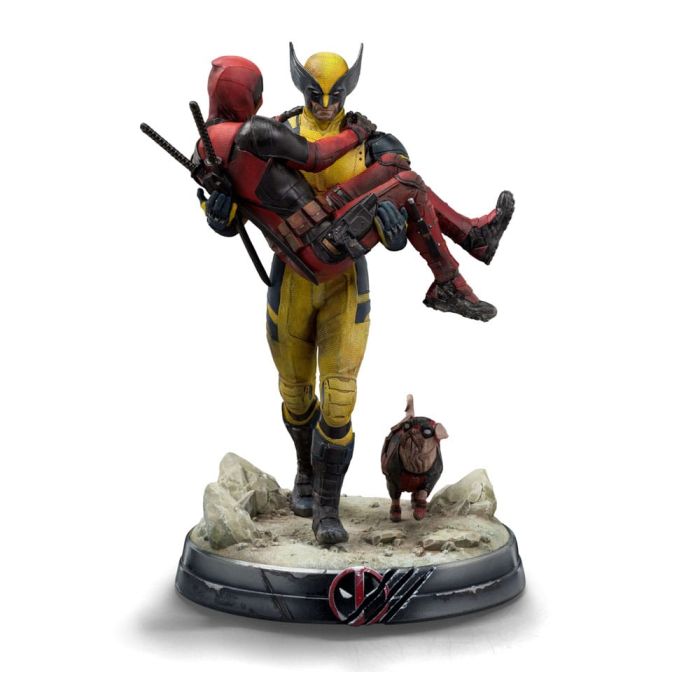 Iron Studios Deadpool Deluxe Art Scale 1/10 Deadpool & Wolverine Szobor 21 cm