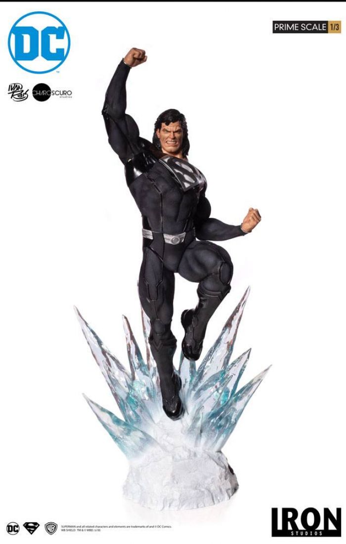 DC Comics Prime Scale Statue 1/3 Superman (Black Suit) 95 cm
