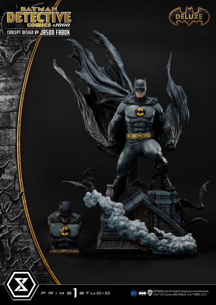 DC Comics Statue Batman Detective Comics #1000 Concept Design by Jason Fabok DX Bonus Ver. 105 cm